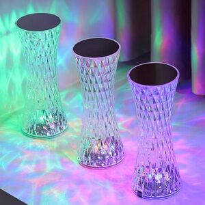 Elite LED Crystal Touch Lamp 8”-NEW